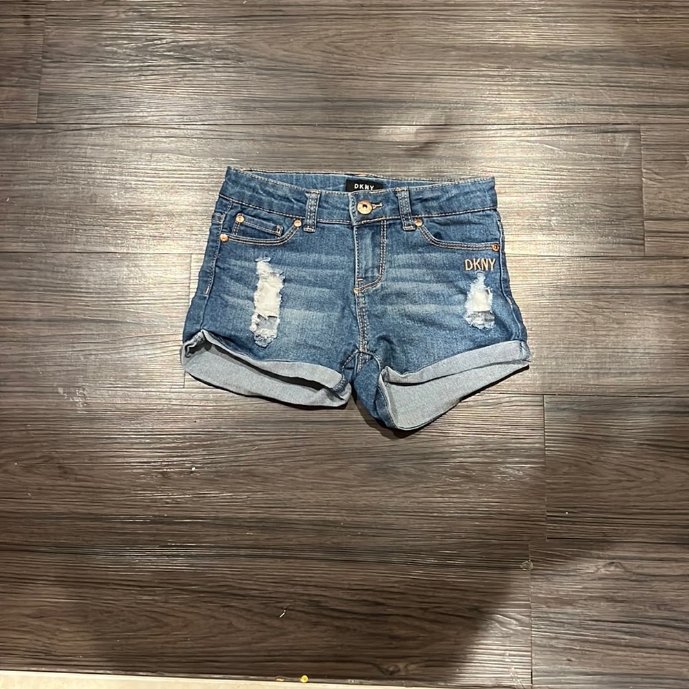 Girls DKNY denim shorts size 8